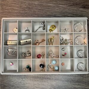 Origami Owl Charms and Organizer Tray